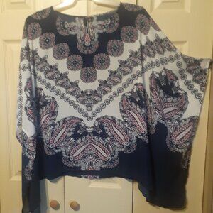 Misses New Directions Pullover Cape Top.